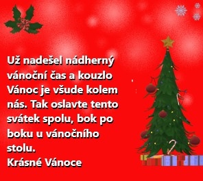 Vánoční přáníčko