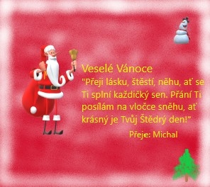 Vychitané Vánoční přání